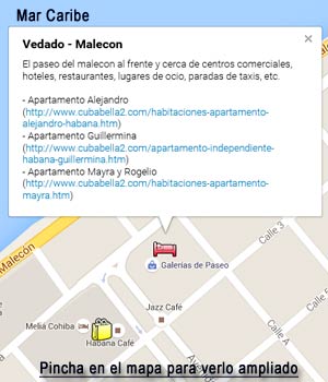 Pincha para ver la ubicacion del Apartamento Guillermina en La Habana