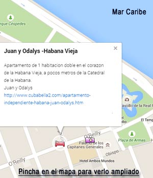 Pincha para ver la ubicacion del Apartamento Juan y Odalys en La Habana