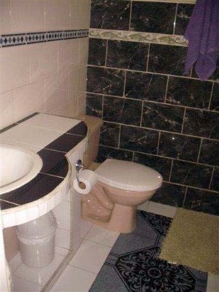 Baño de la habitacion en Casa Ely