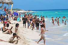 Playa en Cuba de fina arena blanca y aguas cristalinas