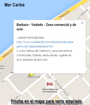 Pincha para ver la ubicacion del Apartamento Barbara en La Habana