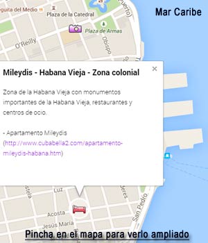 Pincha para ver la ubicacion del Apartamento Mileydis en La Habana