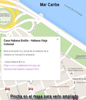 Pincha para ver la ubicacion de la Casa Habana Emilio